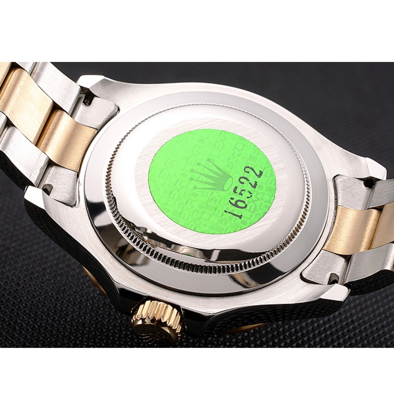 MiroTime 1027 Rolex Yacht-Master White Dial Gold Bezel Stainless Steel Case Two Tone Bracelet